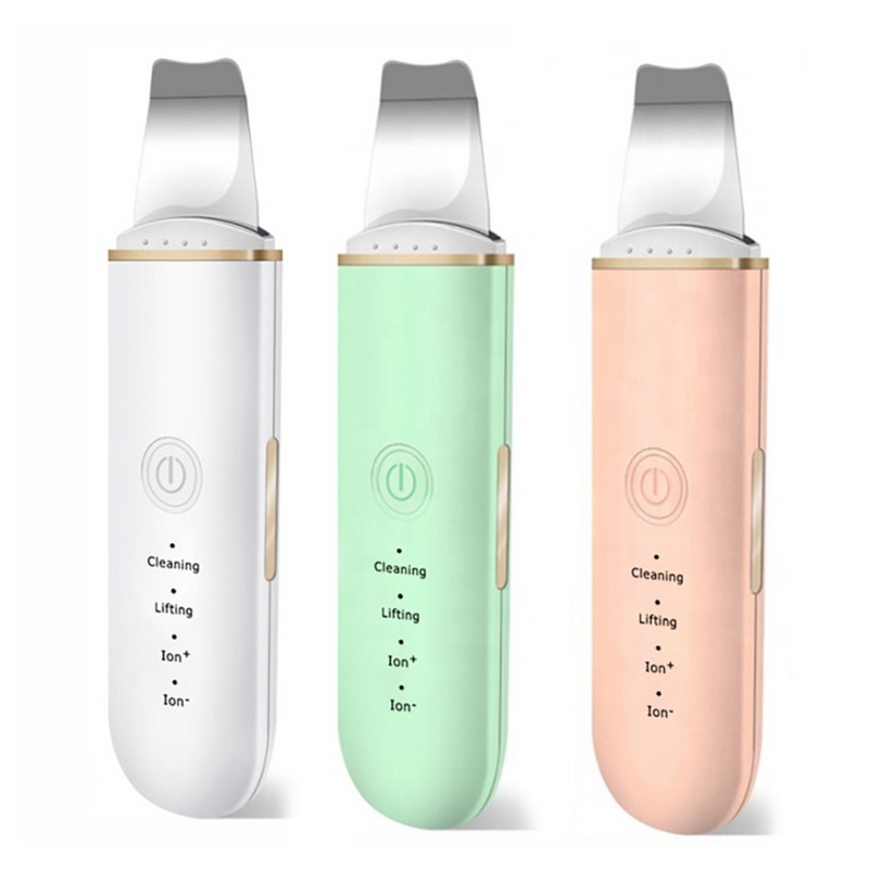 250Mah USB elektromos ultrahangos lapátoló gép hámlasztó lapátoló arctisztító szépség bőrradír lapátoló kés