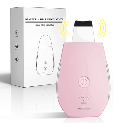 Ultrahangos arcbőrradír Bőr spatula mitesszer eltávolító arcradír lapát Tiszta kavitációs peeling arc lifting