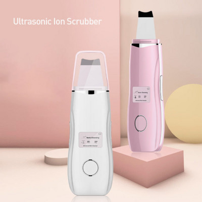 Ultrahangos bőrradír Arctisztító Bőrápoló Scrubber Arctisztító Lapát Spatula Peeling Mitesszer eltávolító Lift Masszázs