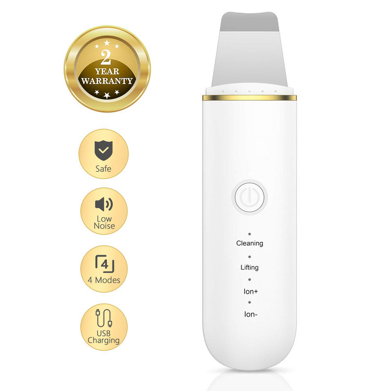 Ultrahangos bőrradír ködpermetező archidratáló elektromos mitesszer eltávolító arc peeling lapát spatula tisztító masszírozó