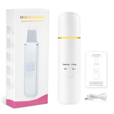 Ultrahangos tisztító képernyővel Ultrahangos bőrradír Mély arctisztító gép Lapáttal Bőrápoló Face Lift Peeling Arckezelés