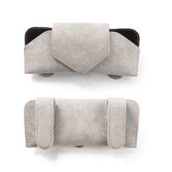 Θήκη γυαλιών ηλίου Visor Car Suede Glasses Clip Organizer Θήκη γυαλιών Προστατευτική θήκη αποθήκευσης με μαγνητικό κλείσιμο