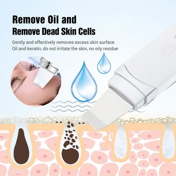 Νέο Ultrasonic Skin Scrubber Facial Spatula Remover Deep Face Cleaning Machine Lift Machine Peeling Shovel Pore Cleaner