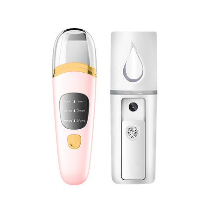 Ultragarsinis odos šveitiklis veido mentele Deep Clean + nešiojamasis veido garintuvas porų valiklis Joninis šveitimas nuo spuogų šveičiamasis šveitimas grožio priemonės