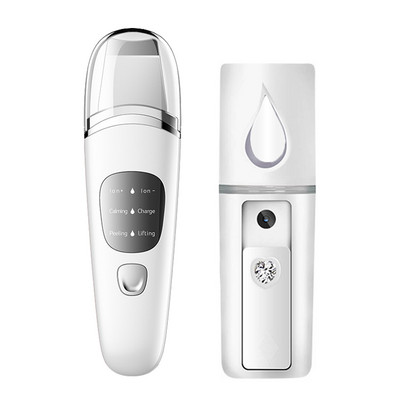 Ultragarsinis odos šveitiklis veido mentele Deep Clean + nešiojamasis veido garintuvas porų valiklis Joninis šveitimas nuo spuogų šveičiamasis šveitimas grožio priemonės