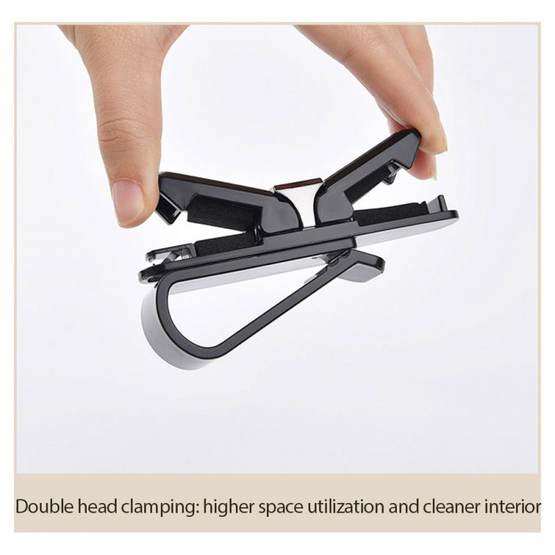 Automobilinių saulės akinių rėmelis anglies pluošto kupiūras akinių segtukas daugiafunkcis automobilyje kūrybiniame akių dėžutėje kortelė su dvigalviu segtuku