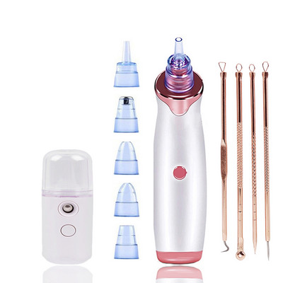 Ultrahangos bőrradír vákuum mitesszer eltávolító vibrációs arc spatula lapát Tiszta kavitációs peeling arc lifting eszközök