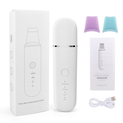 Ultrahangos tisztító bőrradír Mélytisztító arcbőr spatula peeling Beauty Instrument arctisztító lifting gép