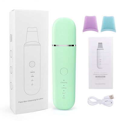 Ultrahangos tisztító bőrradír Mélytisztító arcbőr spatula peeling Beauty Instrument arctisztító lifting gép