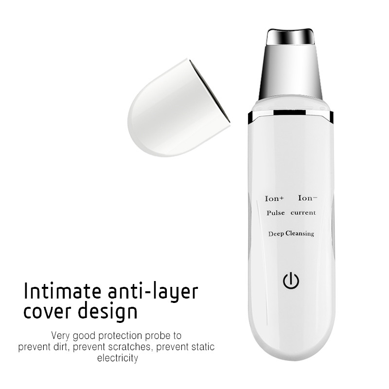 Skin Scrubber Facial Skin Scrubber Electric SPA Gyengéd mitesszer eltávolító Ultrahangos arctisztító spatula arc lifting masszírozó