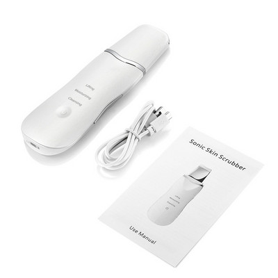 Újratölthető ultrahangos arcbőrradír arctisztító peeling vibrációs mitesszer eltávolító hámlasztó pórustisztító eszközök