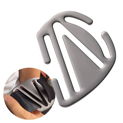 Newrst Αυτοκίνητο Ρυθμιστής ζώνης ασφαλείας από κράμα αλουμινίου Κλιπ ζώνης ασφαλείας αυτοκινήτου Κλιπ ζώνης ασφάλισης Πόρπη ώμου για ενήλικα παιδιά