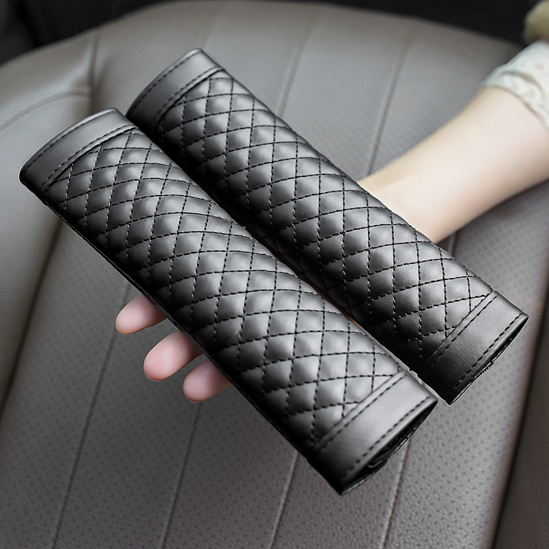 Husa pentru centura de siguranță pentru scaune din piele Protector universal moale pentru centura de siguranță Tampoane pentru curele de umăr Protejează-ți gâtul și umărul