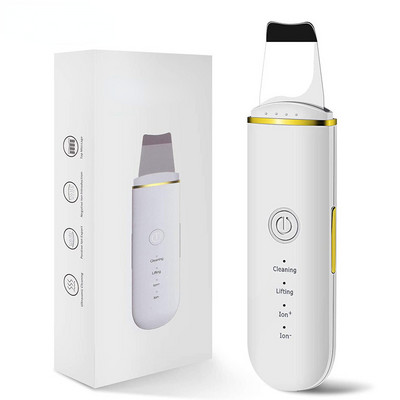 Ultrahangos bőrradír vibrációs arc spatula mitesszer eltávolító arcradír lapát Tiszta kavitációs peeling arc lifting