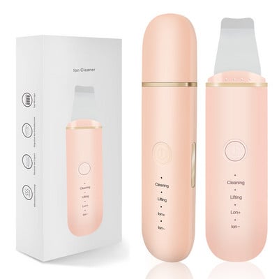 Ultrahangos bőrradír vibrációs ionos mély arctisztító gép arc spatula bőrkaparó ultrahangos peeling lapátos pórustisztítás