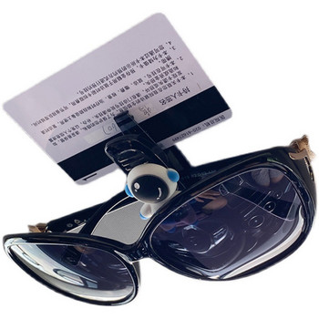 Съхранение на сенник за кола Многофункционална щипка за автомобилни очила Скоба за слънчеви очила Скоба за кола Слънцезащита Щипка за съхранение на карти Сладки аксесоари за кола