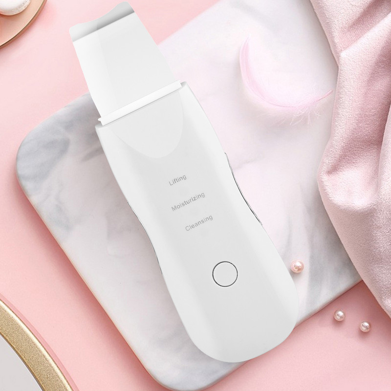 Nem ultrahangos bőrradír vibrációs masszírozó arctisztító mitesszer akne eltávolító Arc lifting Peeling Eszközök Bőrápolás