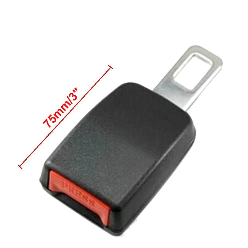 E24 Safe Certificated Cars Seat Belt Extender Auto Belt Clip Extenders Buckle Belts Extension for Cars Safety - Μαύρο/Μπεζ