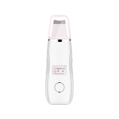 Ultrahangos bőrradír LCD képernyő Arctisztító Lifting Spatula Ion Akne Mitesszer eltávolító Peeling EMS Arcmasszázs