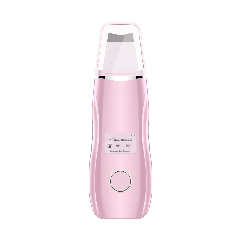 Ultrahangos bőrradír LCD képernyő Arctisztító Lifting Spatula Ion Akne Mitesszer eltávolító Peeling EMS Arcmasszázs