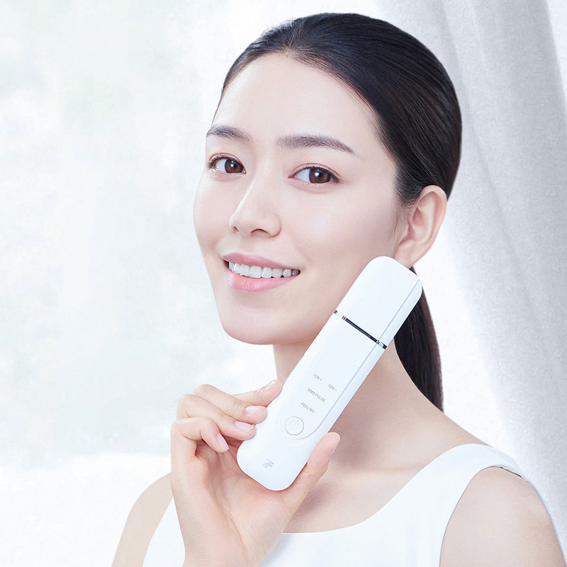 Υπερηχητικό Skin Skin Scrubber Spatula Cleaner Ion Acne Remover Blackhead Shovel Scrubber Beauty Device Face Lift Massager