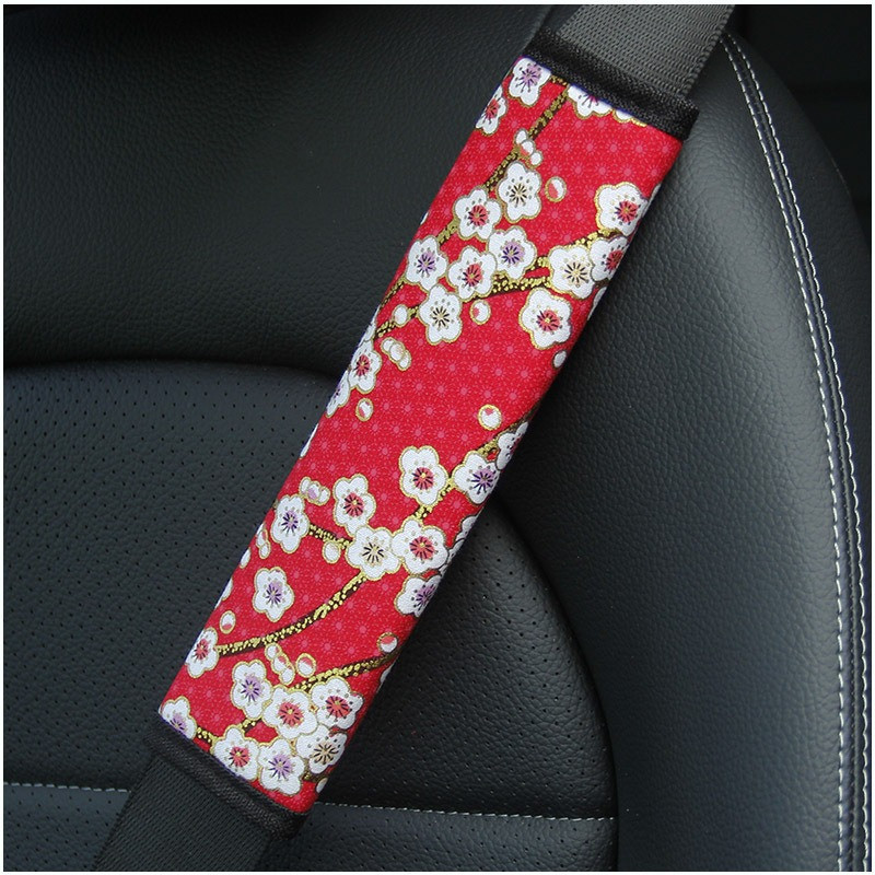 Lcyonger Auto Camion Huse universale pentru centuri de siguranță Acoperă Umeri Protecție Captuseală cu flori Accesorii auto pentru Honda
