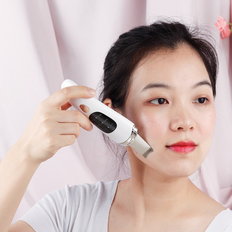 Professzionális ultrahangos arcbőrradír mély arctisztító gép peeling lapát arc pórustisztító arc lifting gép