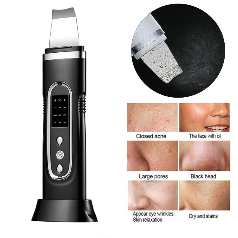 Elektrinis veido odos šveitiklis Ultragarsinis odos valiklis Elektrinis pilingas kastuvas Porų giluminis valymas veidą pakeliantis stangrinamasis masažuoklis