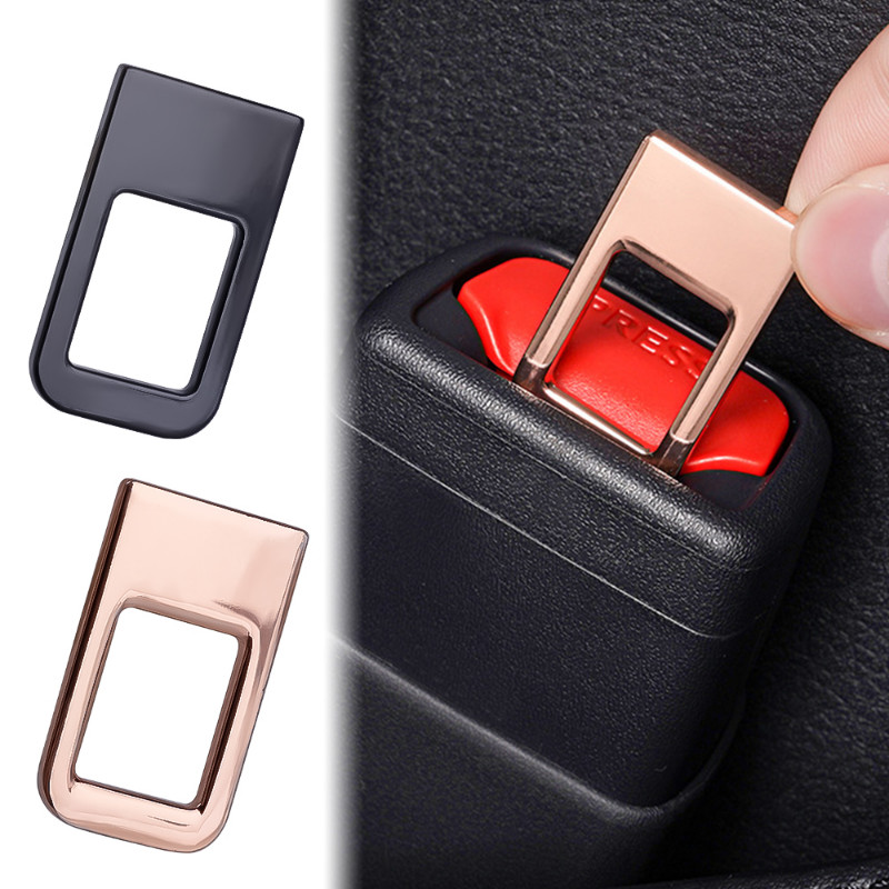 1db Rejtett autós biztonsági öv csatcsat Tesla modell 3 modellhez XY stílusú Roadster Kiegészítők Díszcikkek