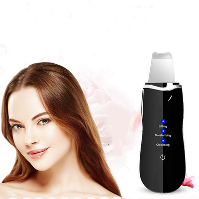 Scrubber cu ultrasunete pentru pielea feței Frumusețe Curățarea feței Lifting Hidratant Vibrații Îndepărtarea punctelor negre Exfoliant Curățător de pori