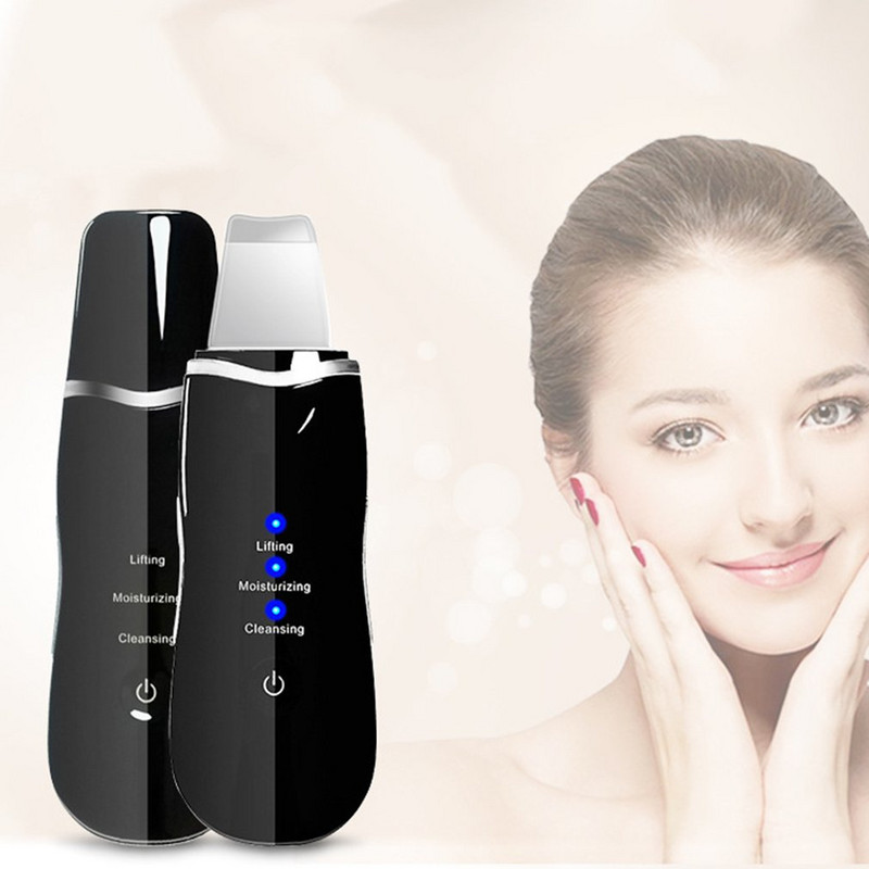 Ultrahangos arcbőrradír Beauty arctisztító lifting hidratáló vibráció mitesszer eltávolító hámlasztó pórustisztító