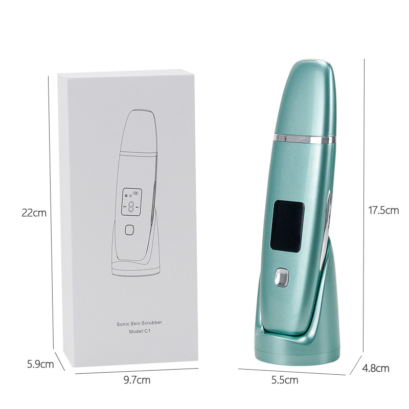 Ultrahangos bőrradír vibrációs arc professzionális spatula mitesszer eltávolító lapát tisztító kavitációs peeling arc lifting