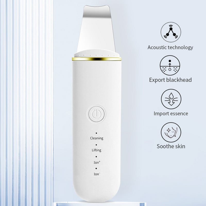 Ultrahangos bőrradír mély arctisztító gép peeling lapát Arc pórustisztító arcbőrradír Lift szépségápolási eszköz