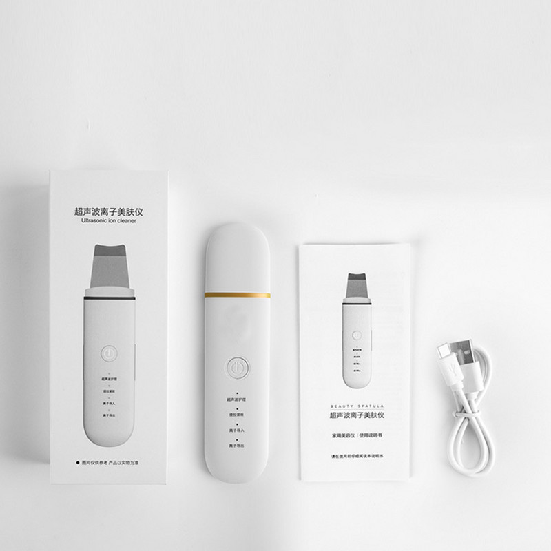 Ultrahangos bőrradír mély arctisztító gép peeling lapát Arc pórustisztító arcbőrradír Lift szépségápolási eszköz