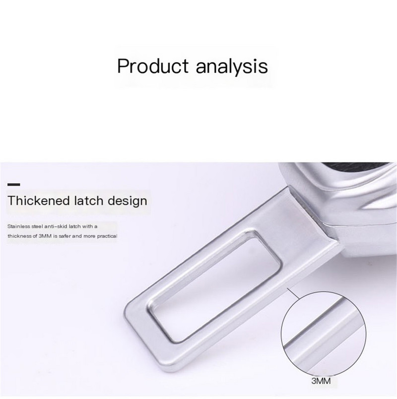 Universal βύσμα προέκτασης κλιπ ζώνης ασφαλείας αυτοκινήτου Κλειδαριά ασφαλείας αυτοκινήτου Κλιπ ζώνης ασφαλείας για BMW Audi Mercedes Benz Tesla Volvo