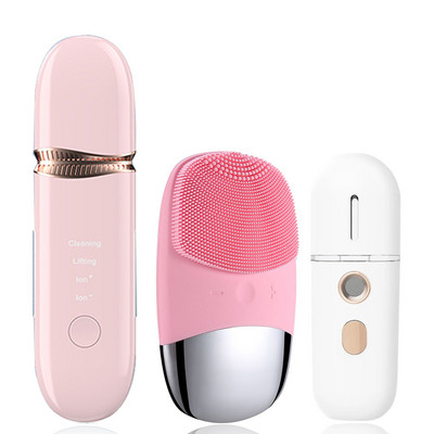 NICARE Ultragarsinis odos šveitimo rinkinys inkštirų šalinimo veido poras giliai valantis šepetėlis šveitimas kastuvas pakeliantis mentele Odos priežiūra