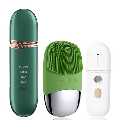 NICARE Ultragarsinis odos šveitimo rinkinys inkštirų šalinimo veido poras giliai valantis šepetėlis šveitimas kastuvas pakeliantis mentele Odos priežiūra