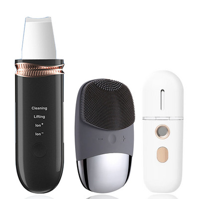 NICARE Ultragarsinis odos šveitimo rinkinys inkštirų šalinimo veido poras giliai valantis šepetėlis šveitimas kastuvas pakeliantis mentele Odos priežiūra