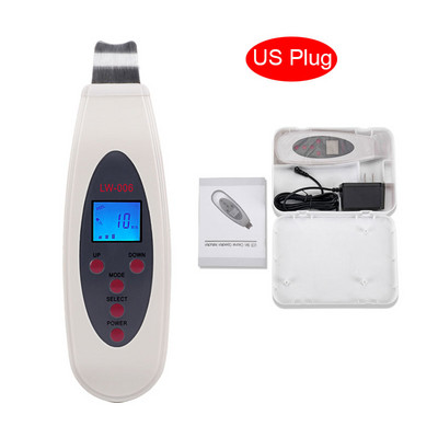 Ultrahangos bőrradír Mély arctisztító készülék Akne eltávolítása Galvános arc lifting ultrahangos mitesszer peeling pórusok tisztítása