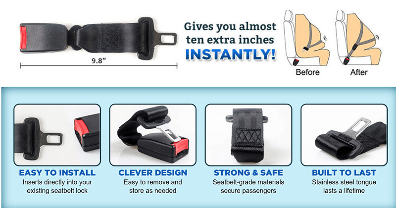 Αξεσουάρ κλιπ ζώνης ασφαλείας OURMOTOS 2 ΤΕΜ.