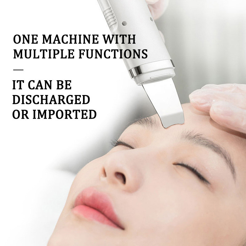 Νέο Ultrasonic EMS Skin Scrubber Electric Vibration Massager Pore Deep Cleaning Dead Skin Removal Remover Face Lifting Care Tool