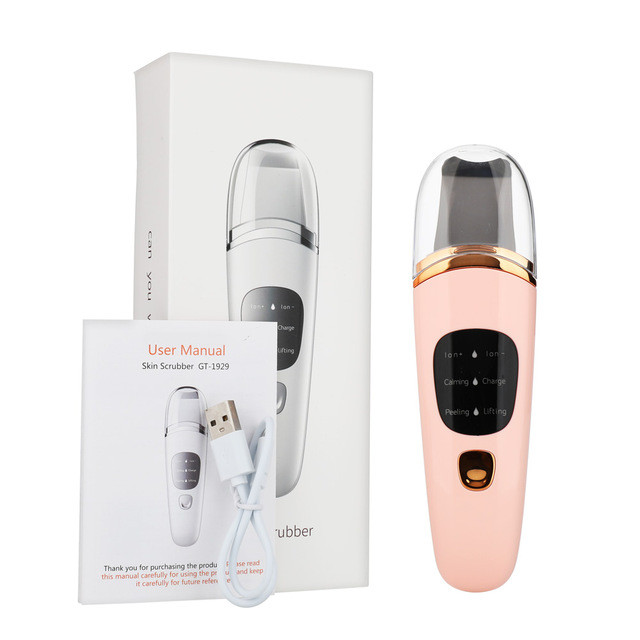 Υπέρηχος Skin Scrubber Peeling Shovel EMS Microcurrent Ion Remover Blackhead Face Deep Cleansing Face Lifting Devices