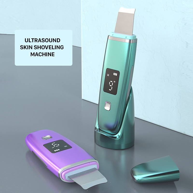 DSMY Ultrasonic Skin Scrubber Facial Lifting Massage Καθαρισμός βαθέων πόρων Peeling φτυάρι αφαίρεση ρυτίδων μαύρων στιγμάτων Εργαλεία περιποίησης προσώπου