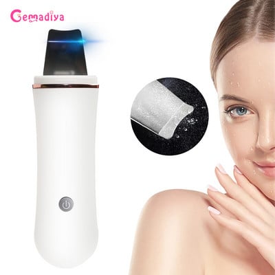 Υπερήχων Peeling Shovel Spatula Scrubber Ion Deep Facial Clean Removal Pore Cleaner Face Lift Beauty Machine
