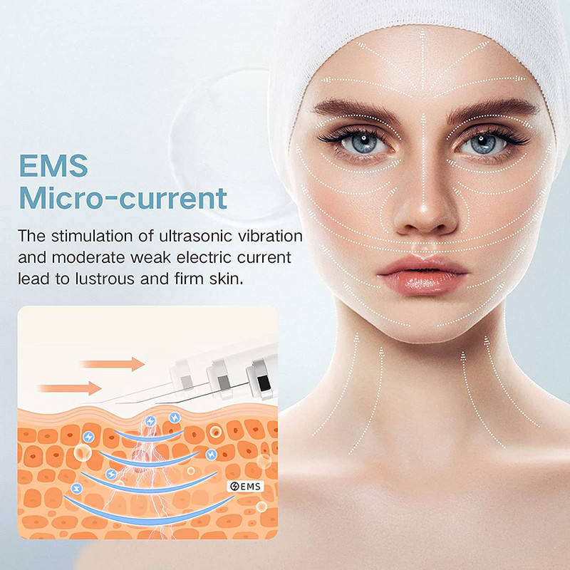 Υπερήχων Peeling Shovel Spatula Scrubber Ion Deep Facial Clean Removal Pore Cleaner Face Lift Beauty Machine