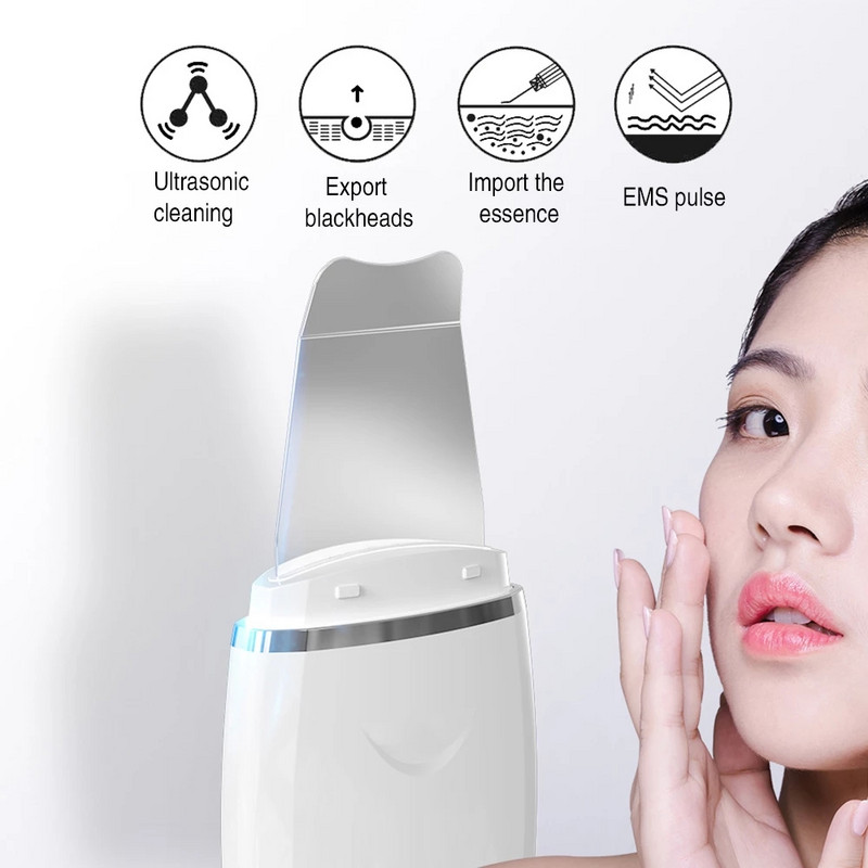 Υπέρηχος Skin Scrubber Vibration Spatula Face Remover Facial Scrubber Shovel Clean Cavitation Peeling