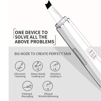 Οθόνη LCD Ultrasonic Skin Scrubber Deep Facial Cleanser Remover Blackhead Ultrasonic Ion Ance Pore Cleaner Facial Lifting Tools