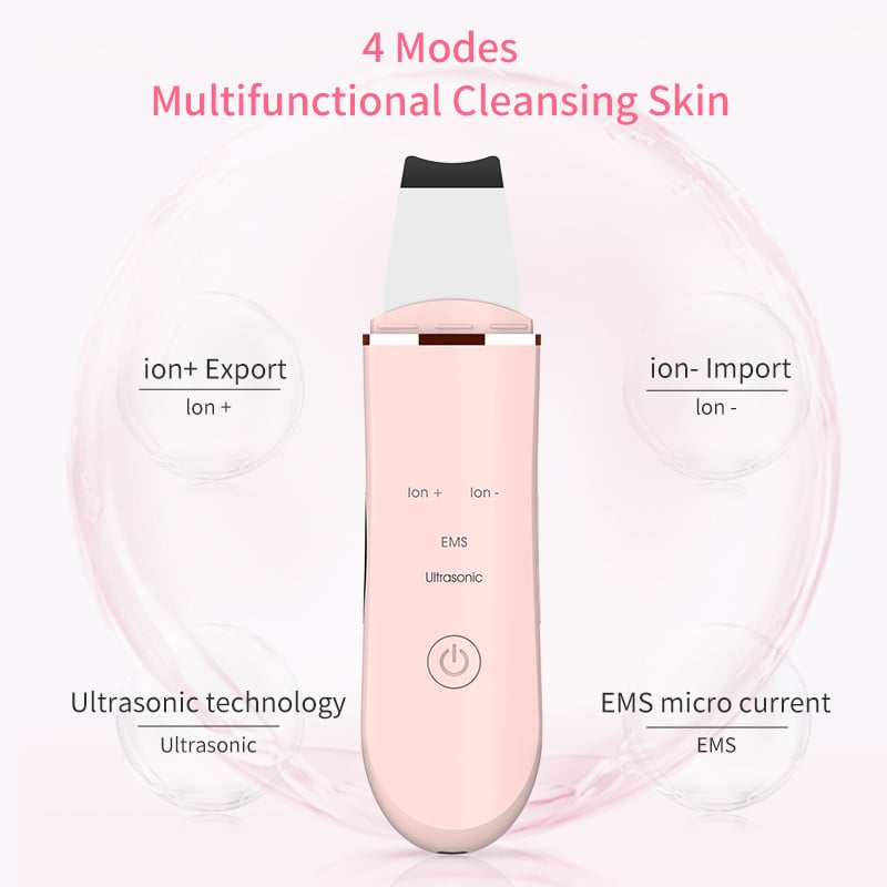 Arctisztító ultrahangos bőrradír Mélytisztító peeling lapát arc pórusemelő gép Ultrasonico arcápoló