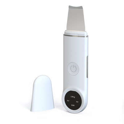 Ultrahangos bőrradír EMS vibrációs arc spatula mitesszer eltávolító lapát Tiszta kavitációs peeling arc lifting bőrápolás