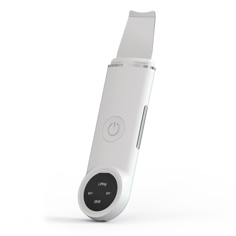 Ultrahangos bőrradír EMS vibrációs arc spatula mitesszer eltávolító lapát Tiszta kavitációs peeling arc lifting bőrápolás